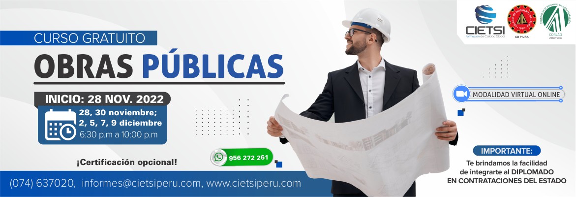 CURSO OBRAS PÚBLICAS 2022